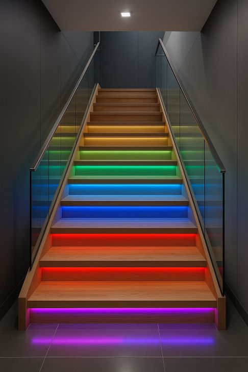 RGB Staircase Lighting Without Controller