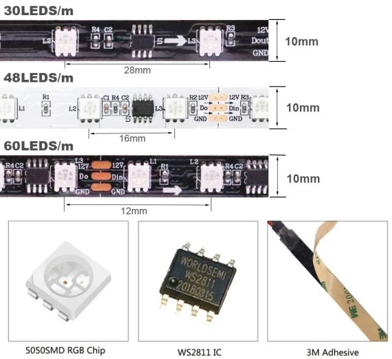 WS2811 LED Strips